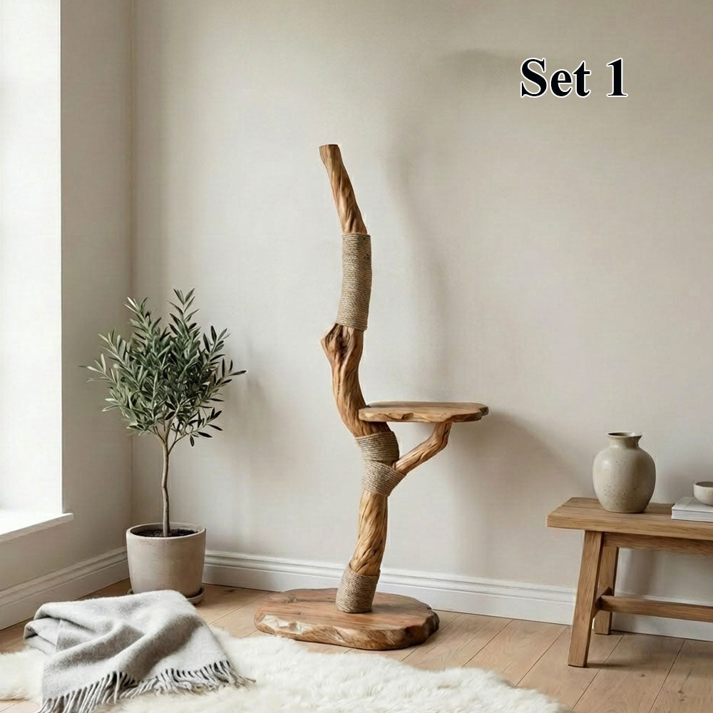 Cat Tree Driftwood Floor Tower