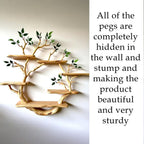 Tree branch book shelves wall mount driftwood floating shelf rustic shelving unique gift for mom