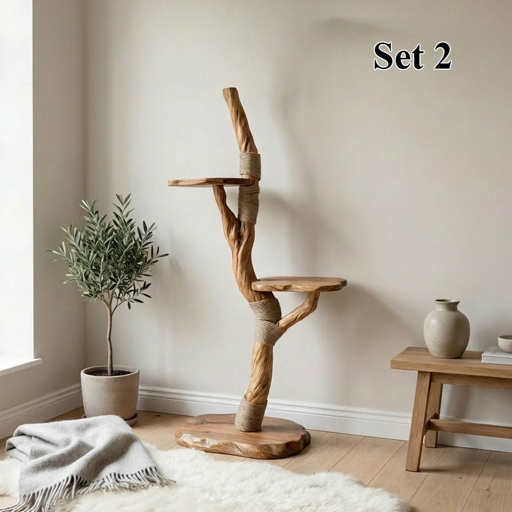 Cat Tree Driftwood Floor Tower
