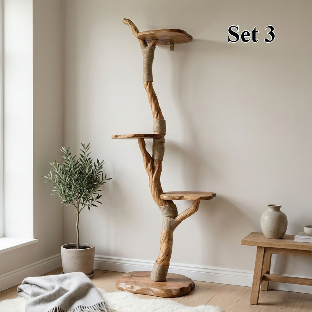 Cat Tree Driftwood Floor Tower
