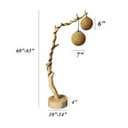 Tree floor lamp for living room natural driftwood lighting rustic wood standing lamp home art