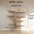 Tree branch shelf floating unique bookshelf