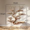 Tree branch wall display shelf driftwood floating book shelf