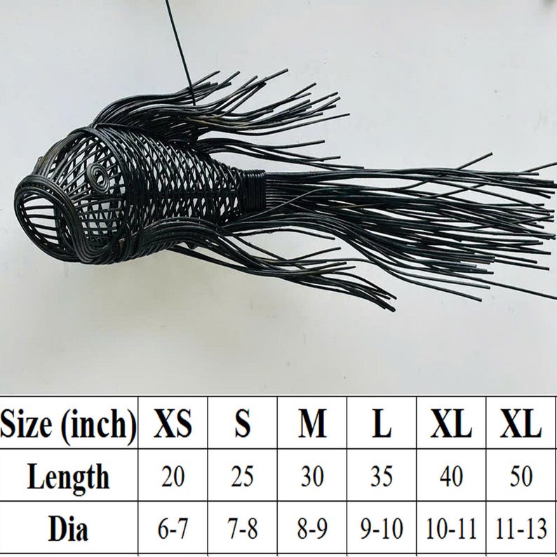 Fish pendant lamp unique wicker handmade art deco lamp