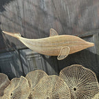 Dolphin rattan ceiling light kitchen island decor