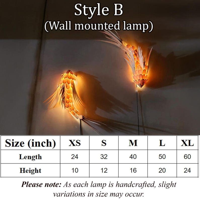 Woven fish ceiling light or wall mount lamp rustic decor home