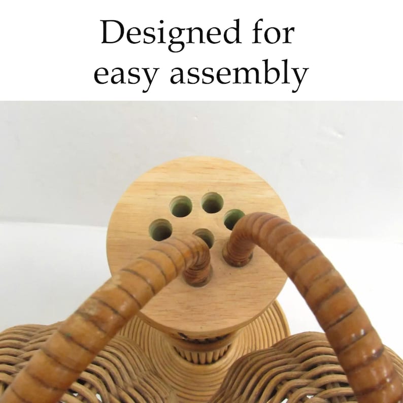 Palm rattan floor lamp for rustic home decor