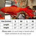 Red wood veneer fish ceiling light fish shape chandelier lighting