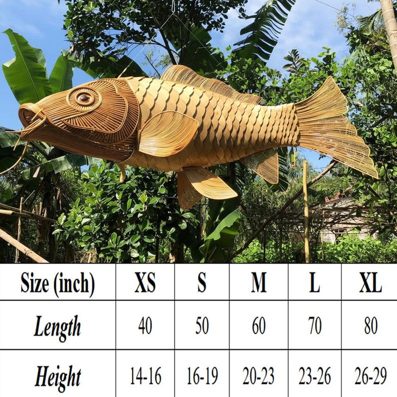 Fish chandelier lighting woven pendant light art home decor