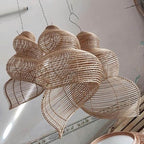Snail rattan lantern ceiling light art deco lamp