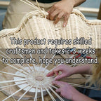 Handwoven cone rattan lantern ceiling light furniture decoration