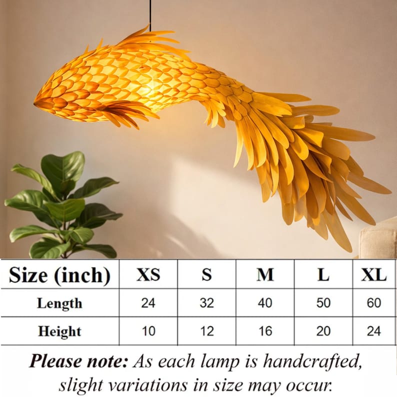 Wood veneer fish ceiling light fish light decoration