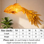 Wood veneer fish ceiling light fish light decoration
