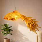 Wood veneer fish ceiling light fish light decoration