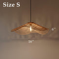 Handwoven cone rattan lantern ceiling light furniture decoration