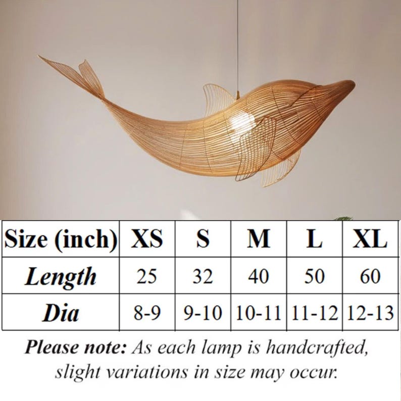 Dolphin rattan ceiling light shape chandelier lighting decoration