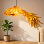 Wood veneer fish ceiling light fish light decoration