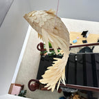 Wood veneer fish ceiling light fish light decoration