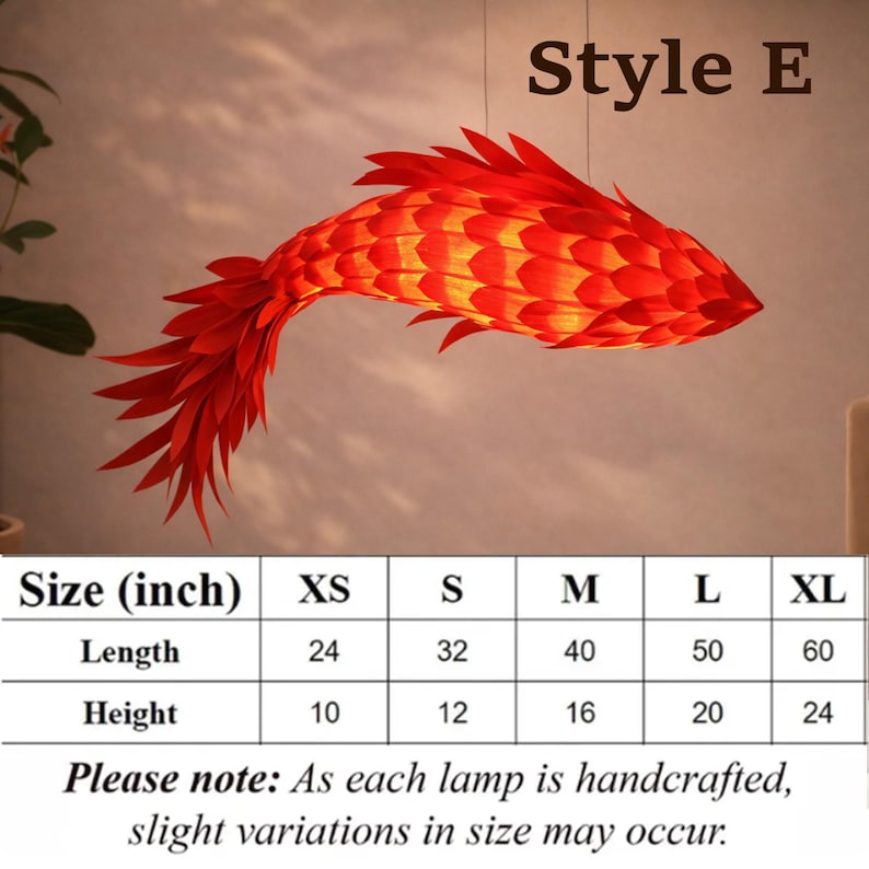 Wood veneer fish ceiling light in multiple colors fish light decoration