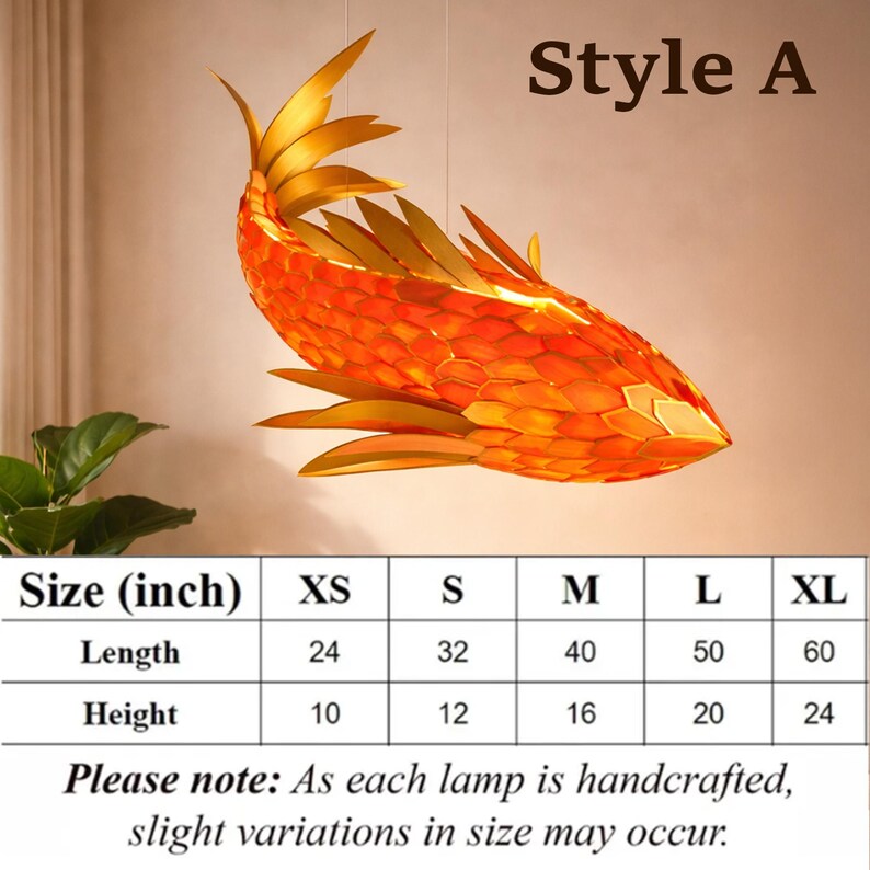 Wood veneer fish ceiling light in multiple colors fish light decoration