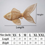 Fish chandelier lighting rattan pendant light