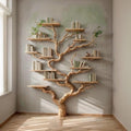 Floor bookshelf solid wood live edge floating shelf on wall natural driftwood bookcase decor handmade furniture