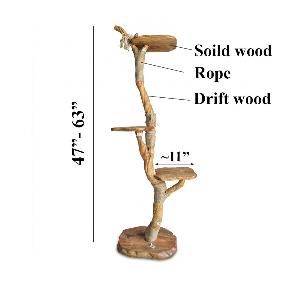 Cat Tree Driftwood Floor Tower