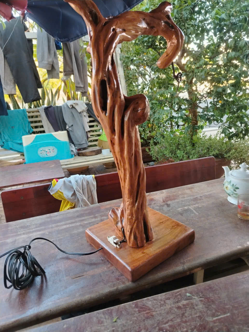 Custom Driftwood Lamp for Adam