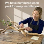 Tree branch unique wall mount bookshelf art floating shelf